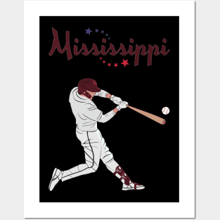 Mississippi USA Baseball Posters and Art